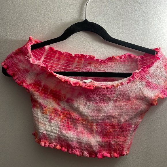 Tie Dye Ribbed Crop Top - Picture 3 of 9